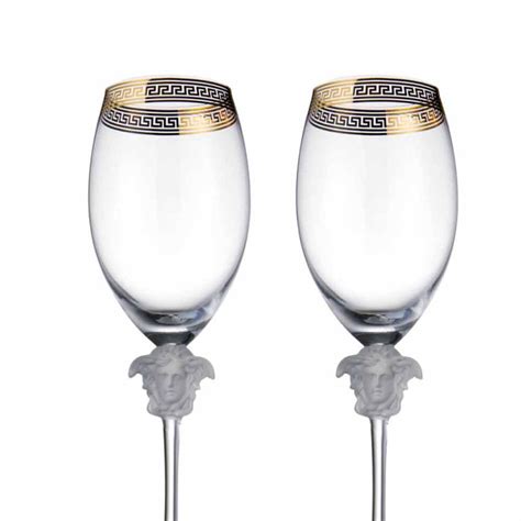 versace inspired wine glasses|Versace crystal glasses.